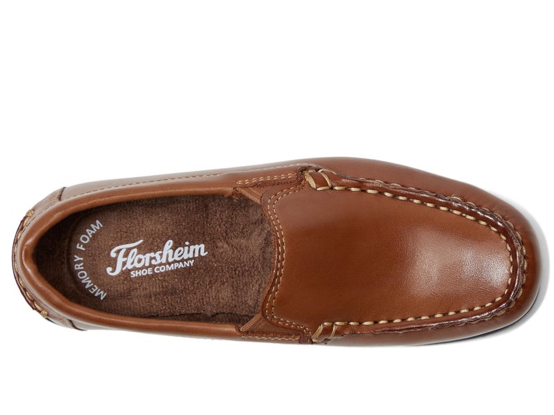 Florsheim Jasper Venetian Jr Boys' Toddler-Youth Slip On, 6 M US Big Kid, Cognac - Image 2